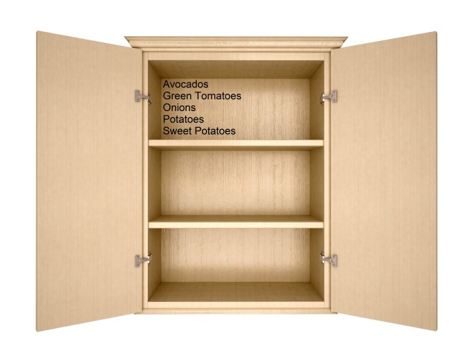 3d illustration of empty cupboard