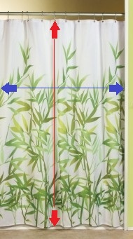 InterDesign Anzu Shower Curtain, Green- LG2 - Copy